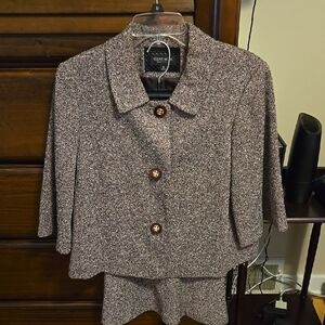 Chico's Tweed Blazer and Skirt Set